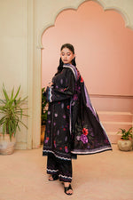 Gul-e-Shab side view with dupatta draped