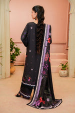 Gul-e-Shab back view with printed khaddar dupatta