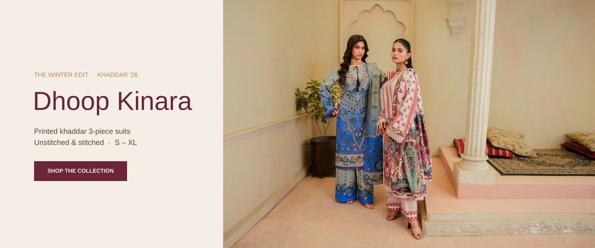 Sahfa Dhoop Kinara winter khaddar collection